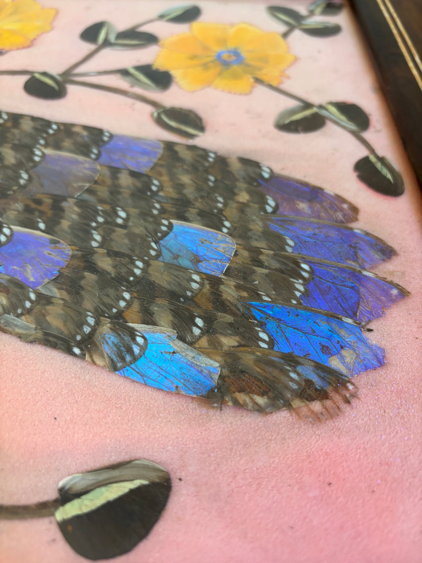 BANDEJA VINTAGE DE ALAS DE MARIPOSAS.