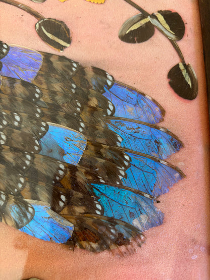 BANDEJA VINTAGE DE ALAS DE MARIPOSAS.