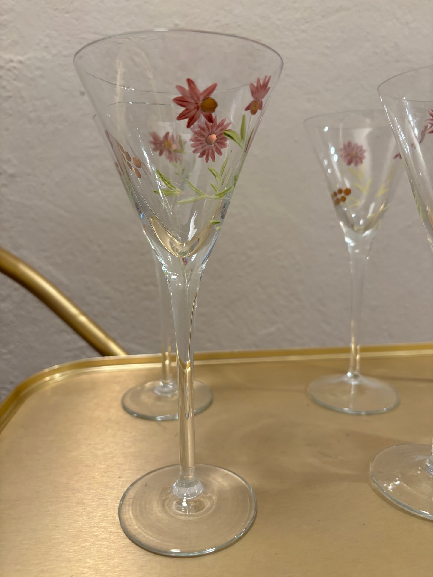 COPAS DE CRISTAL ANTIGUO.