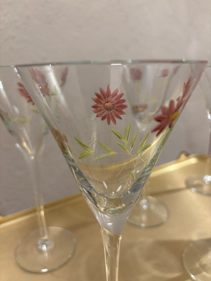 COPAS DE CRISTAL ANTIGUO.