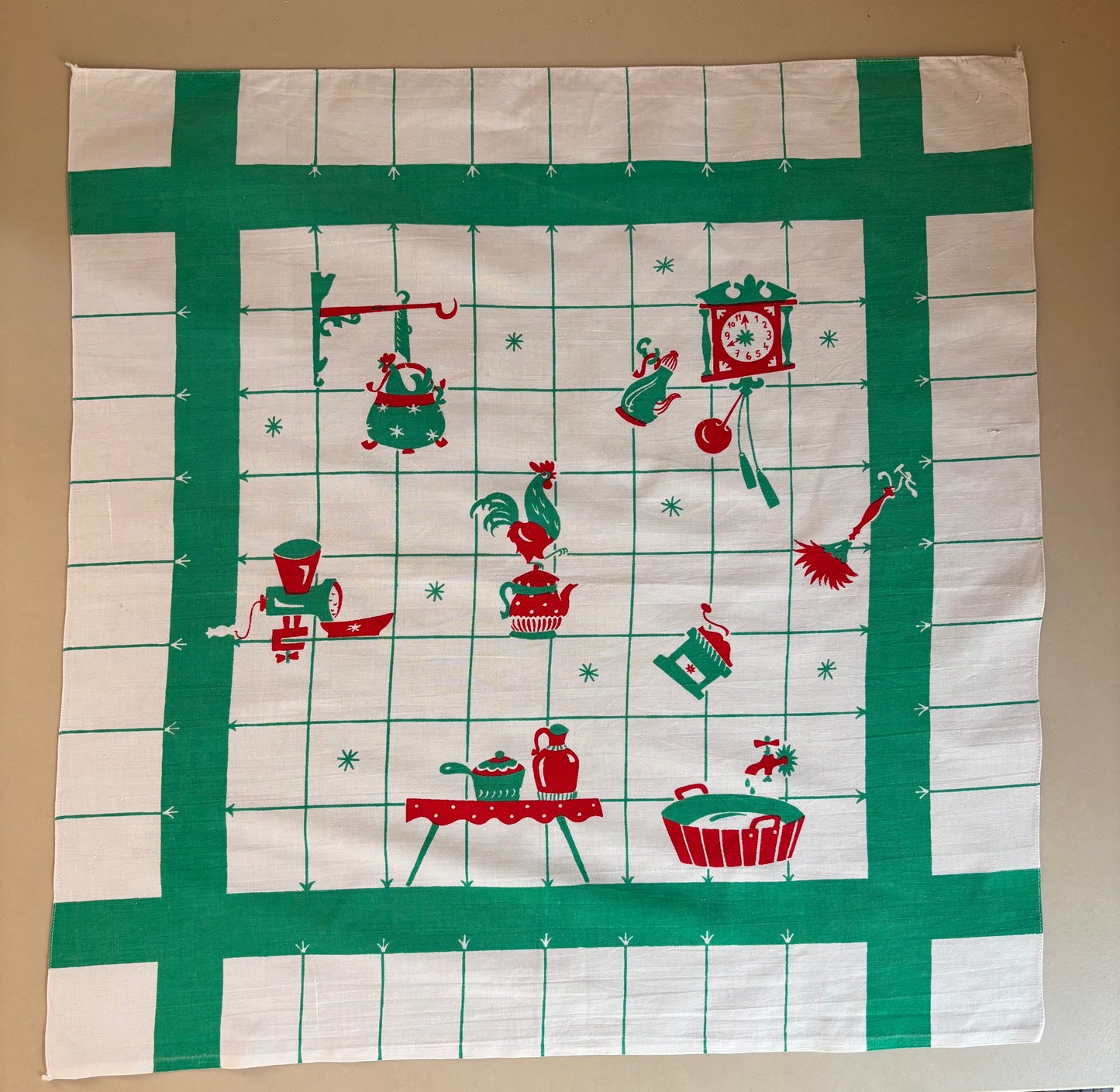 PAÑO DE COCINA AÑOS 60.