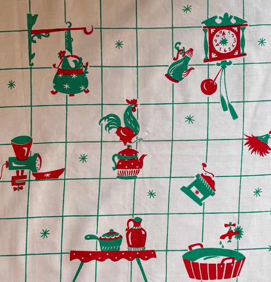 PAÑO DE COCINA AÑOS 60.