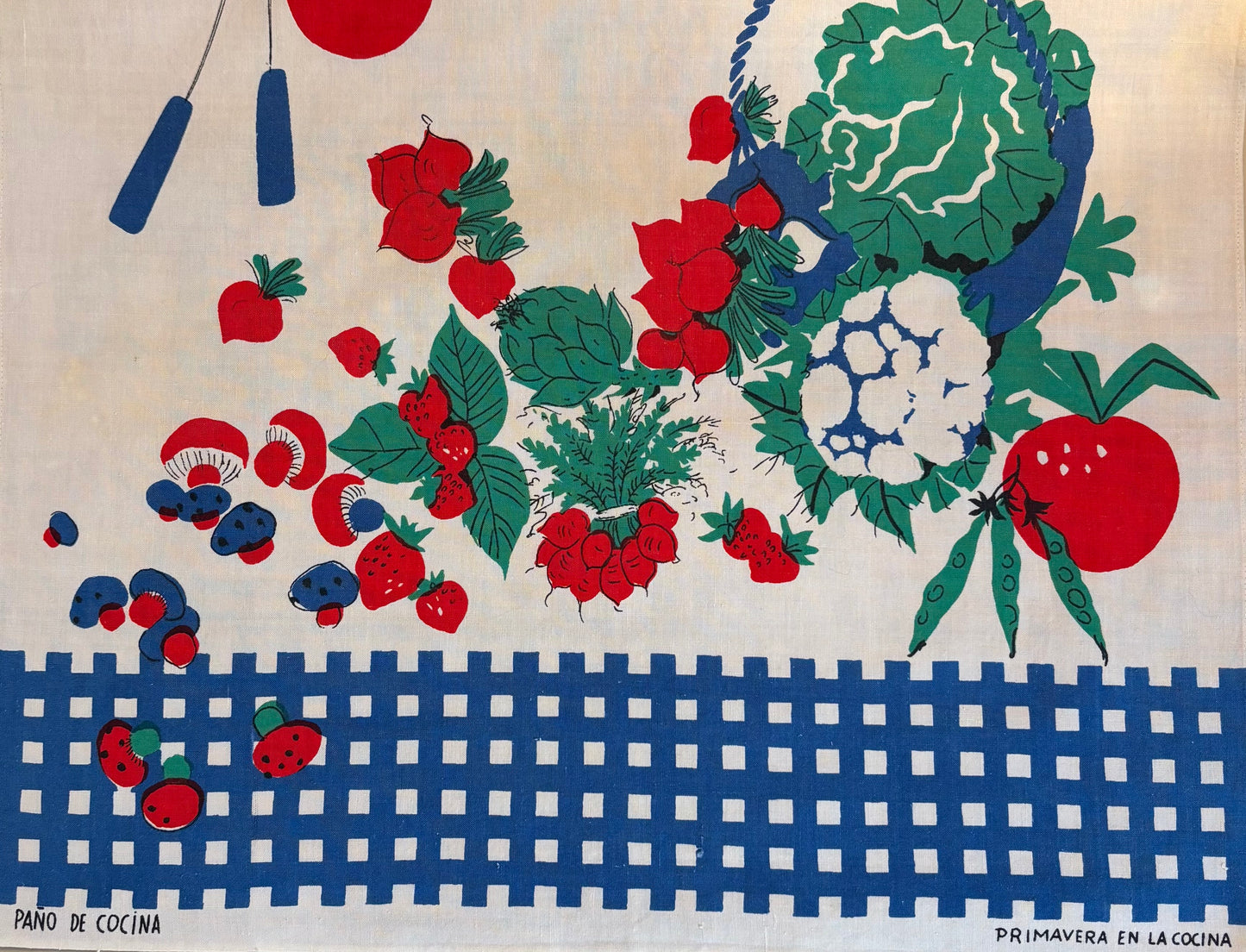 PAÑO DE COCINA AÑOS 60.