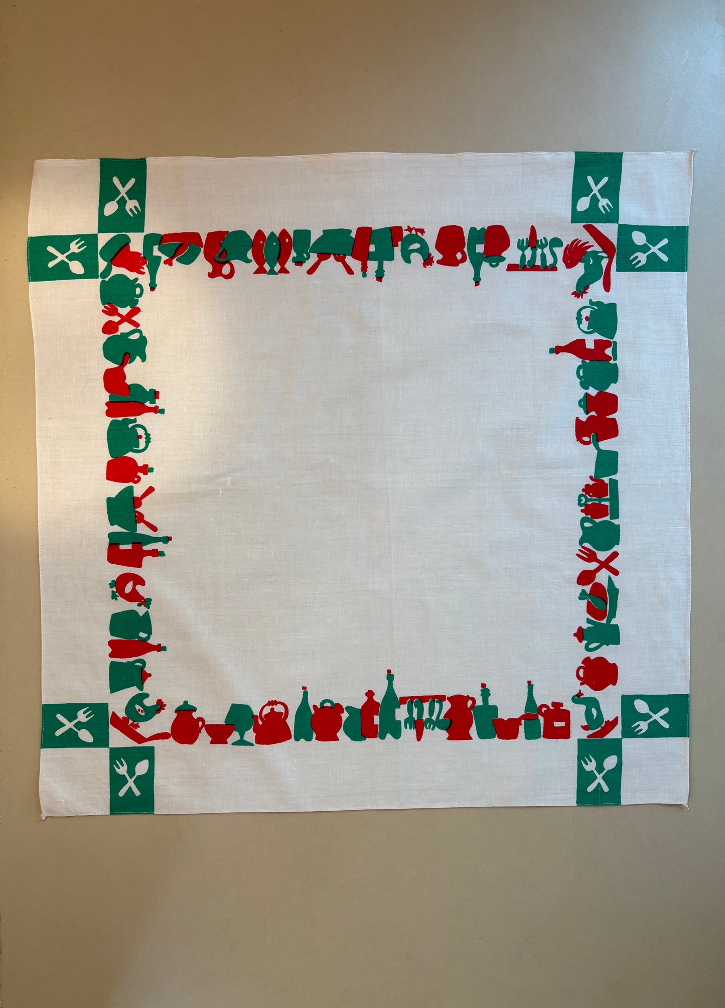 PAÑO DE COCINA AÑOS 60.