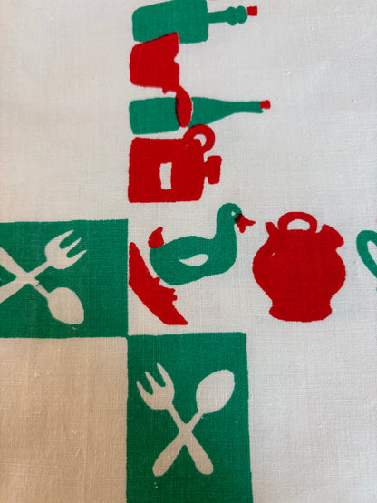 PAÑO DE COCINA AÑOS 60.