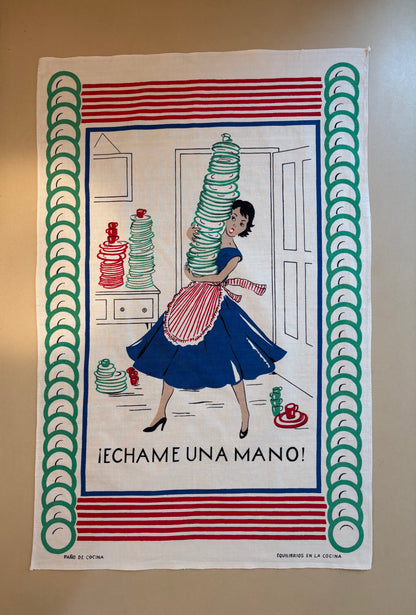 PAÑO DE COCINA AÑOS 60.