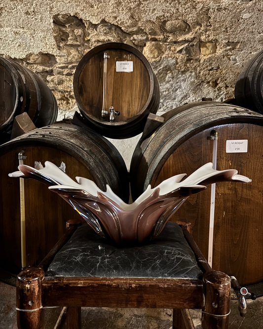 CENTRO DE MESA DE VIDRIO SOPLADO "FONT DEL VIDRE".