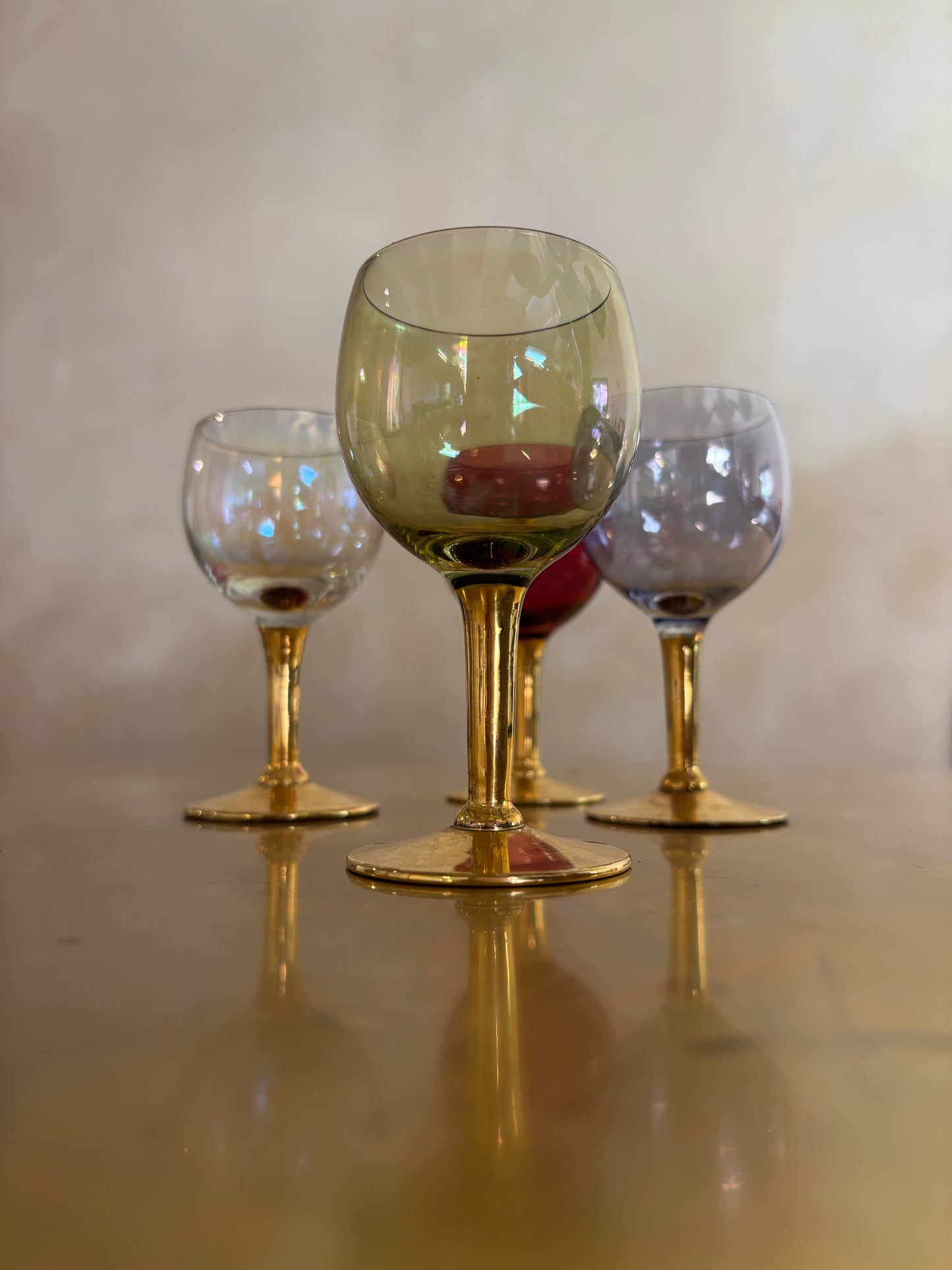 COPAS DE CRISTAL ANTIGUO VINO DULCE.