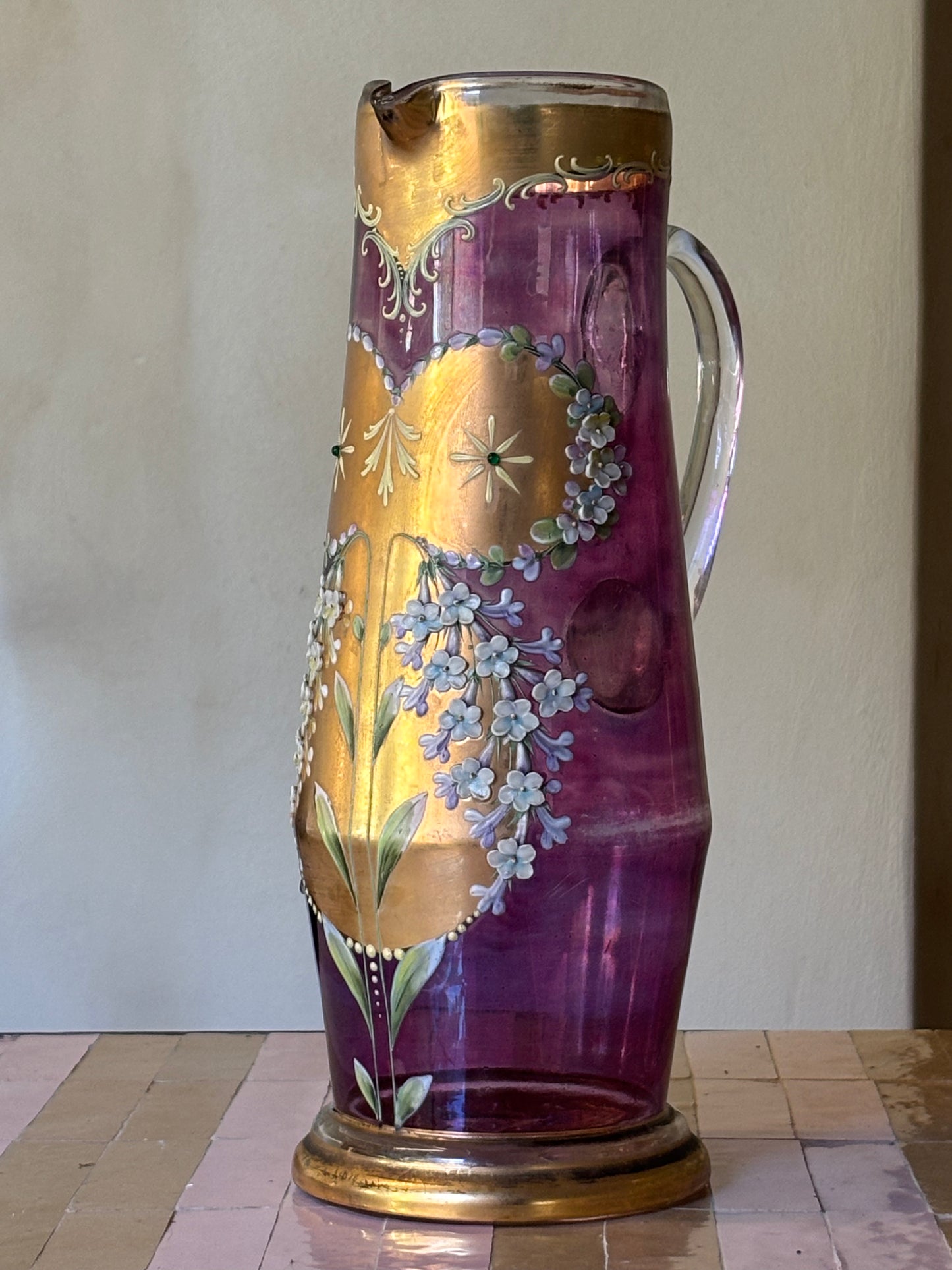 JARRA DE VIDRIO HÚNGARA.