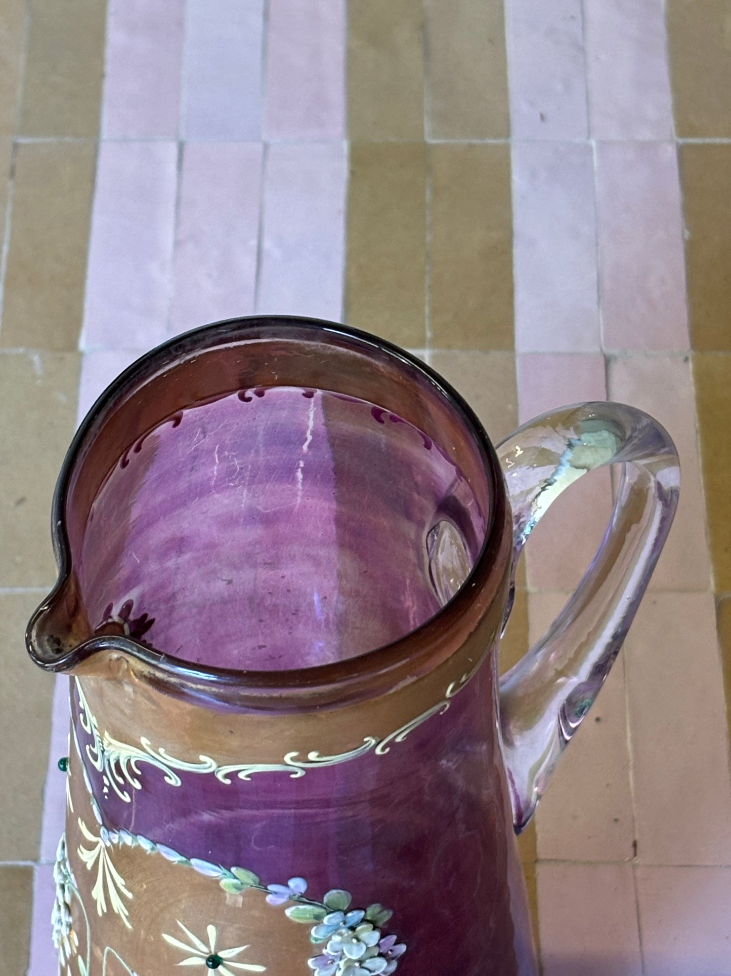 JARRA DE VIDRIO HÚNGARA.