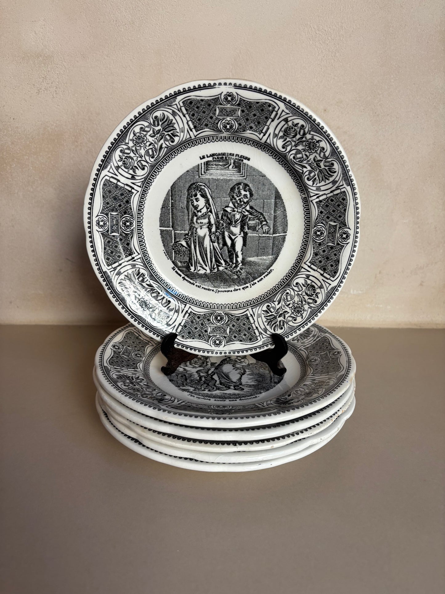 PLATOS PARLANTES "LE LANGAGE DES FLEURS".