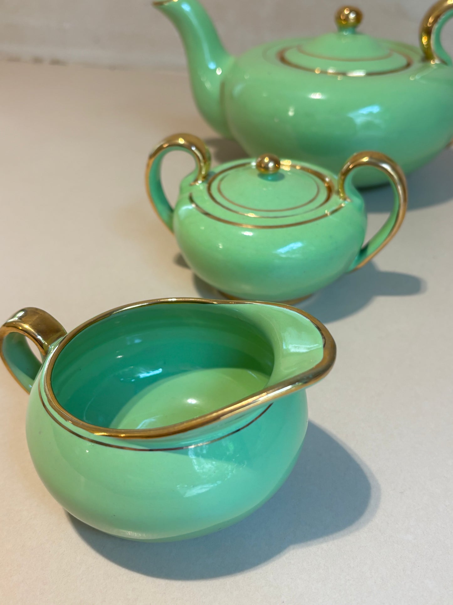 SET DE TETERA, AZUCARERO Y LECHERA VINTAGE