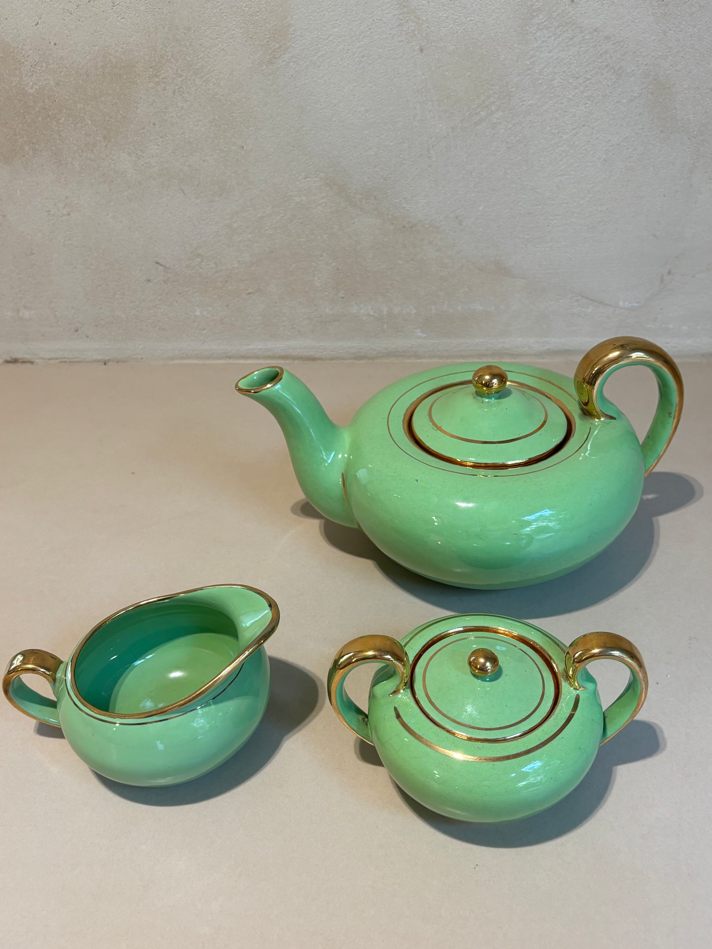 SET DE TETERA, AZUCARERO Y LECHERA VINTAGE