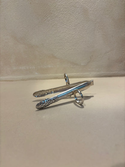 PINZAS DE ALPACA PARA LOS ESPARRAGOS.