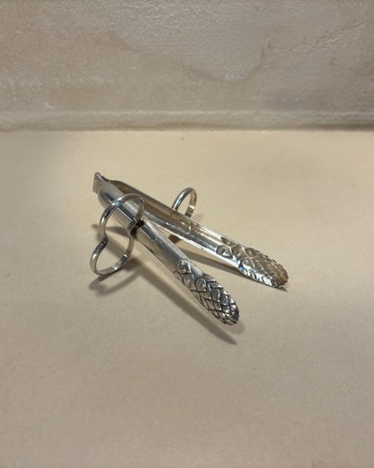 PINZAS DE ALPACA PARA LOS ESPARRAGOS.