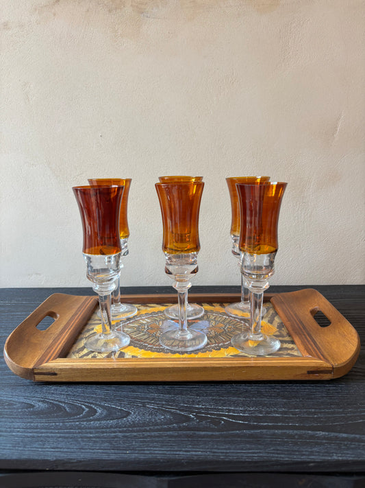 BANDEJA VINTAGE DE ALAS DE MARIPOSAS.