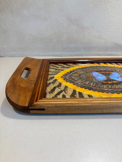 BANDEJA VINTAGE DE ALAS DE MARIPOSAS.