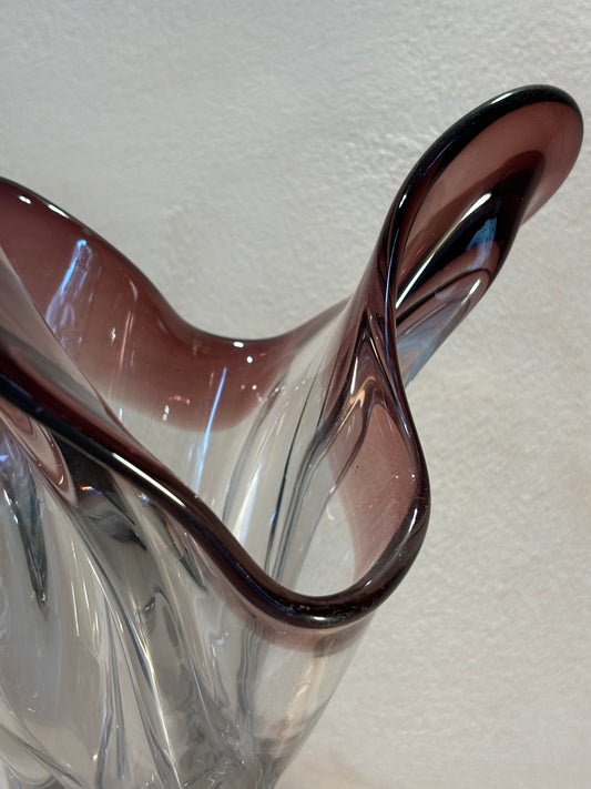 JARRÓN DE VIDRIO SOPLADO "FONT DEL VIDRE".