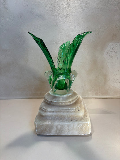 JARRÓN DE VIDRIO SOPLADO "FONT DEL VIDRE".