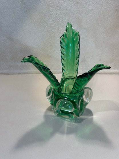 JARRÓN DE VIDRIO SOPLADO "FONT DEL VIDRE".