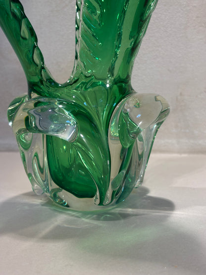 JARRÓN DE VIDRIO SOPLADO "FONT DEL VIDRE".