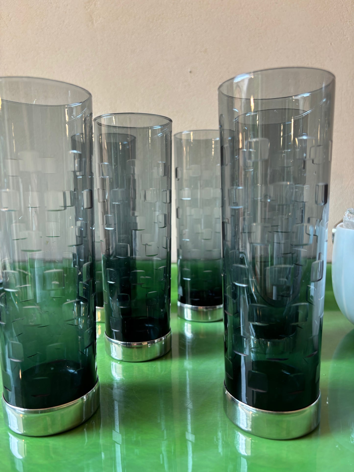JUEGO DE 6 VASOS DE CRISTAL.