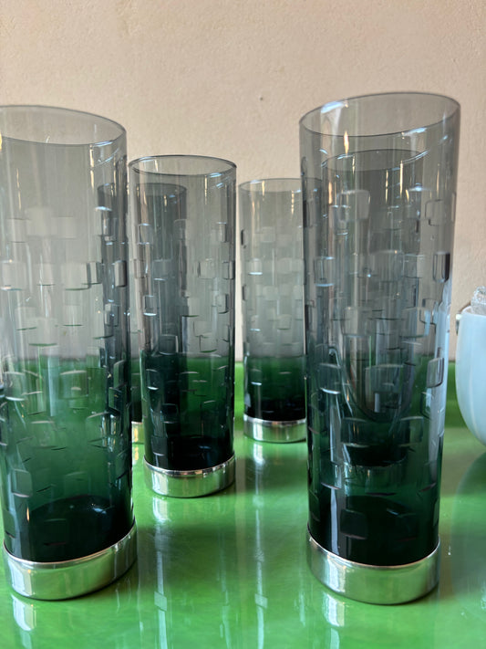 JUEGO DE 6 VASOS DE CRISTAL.