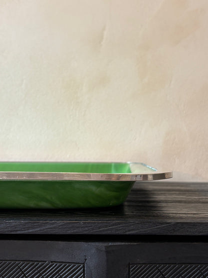 BANDEJA MID-CENTURY EN LUCITA.